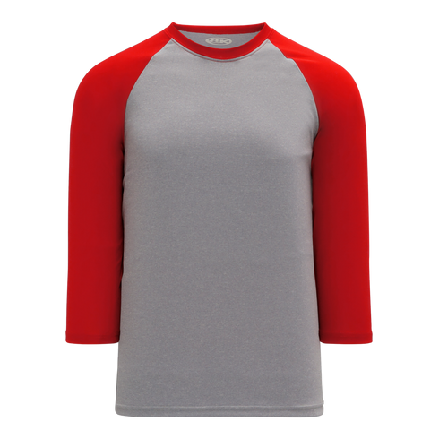 Athletic Knit 3/4 Sleeve Crew Neck Baseball Shirt (BA1846)
